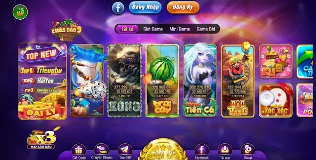 Kho trò chơi đồ sộ tại Bay Vip giúp bạn tận hưởng quá trình săn thưởng thú vị