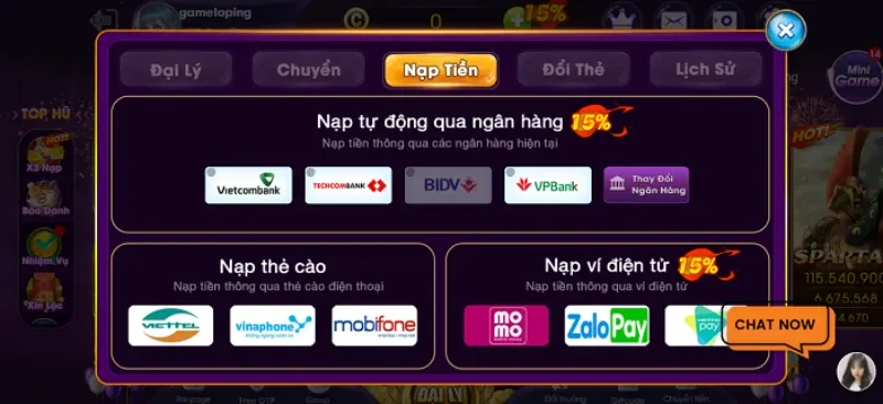 Tính năng rút nạp tiền Go86 tiện lợi với đa dạng phương thức
