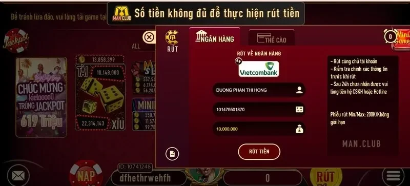 Các ưu điểm khi tham gia chơi tại Man Club