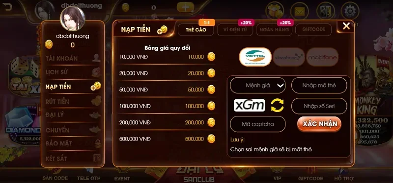 Cổng game Sanclub triển khai nhiều phương thức để hội viên tiện giao dịch 